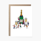 Champagne Christmas Party - Christmas Card
