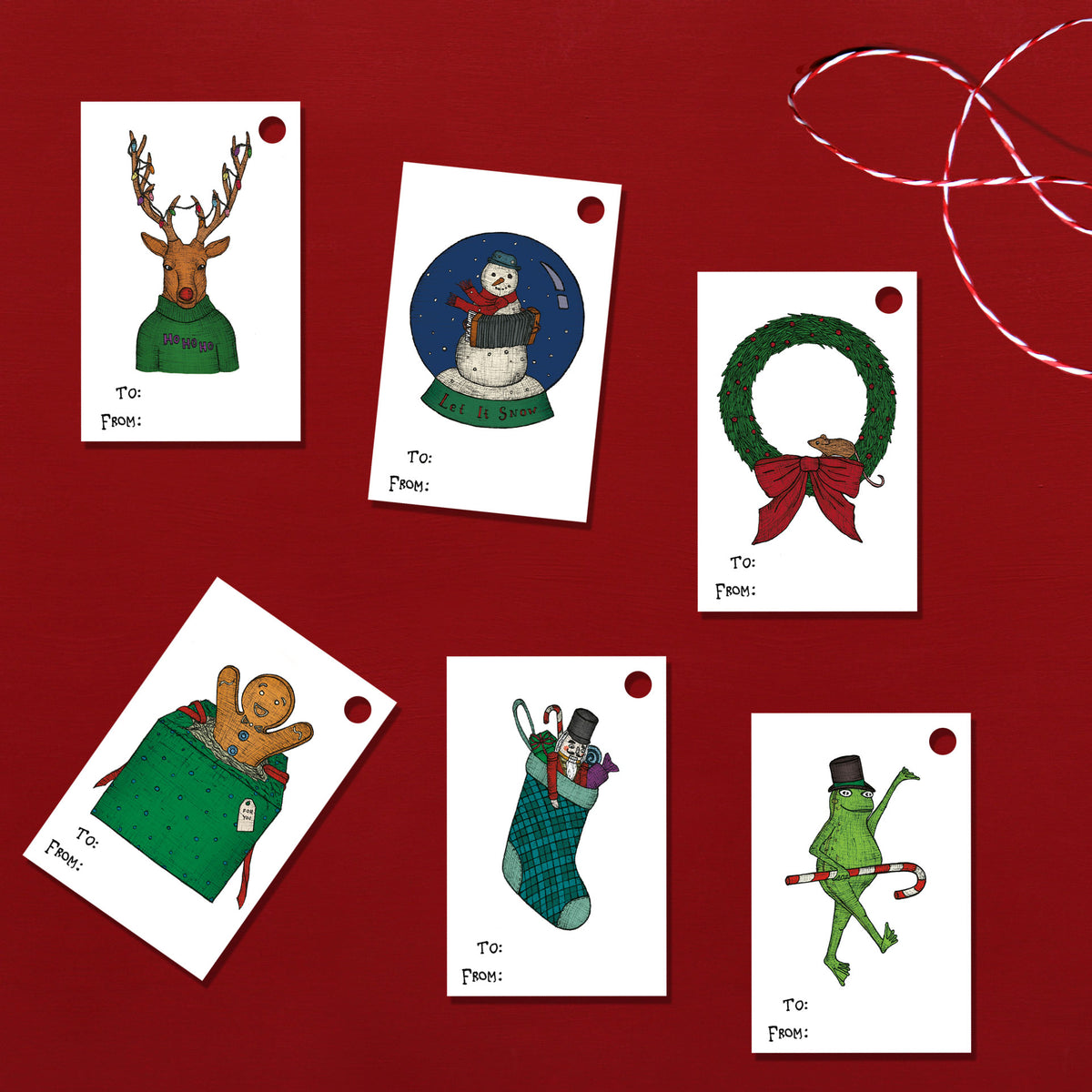 Quirky Christmas Gift Tags