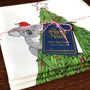 Australian Christmas Animals - Christmas Tea Towels