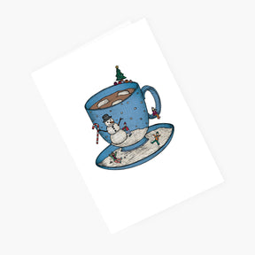 Christmas Teacup - Christmas Card