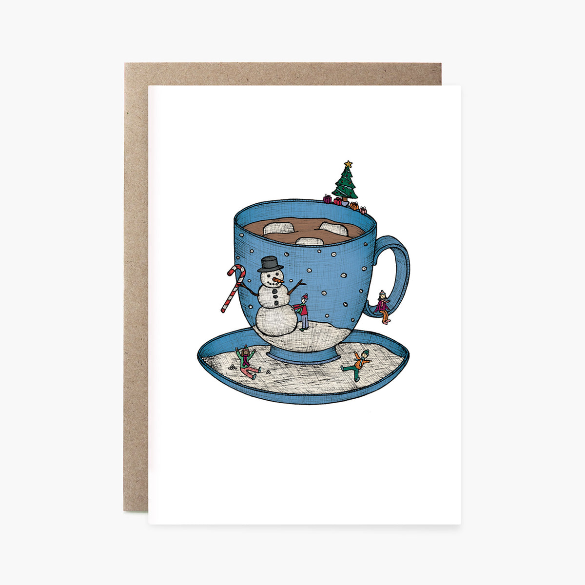 Christmas Teacup - Christmas Card