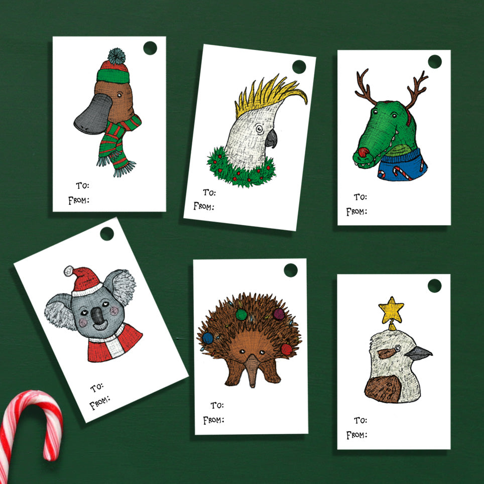 Aussie Christmas Gift Tags
