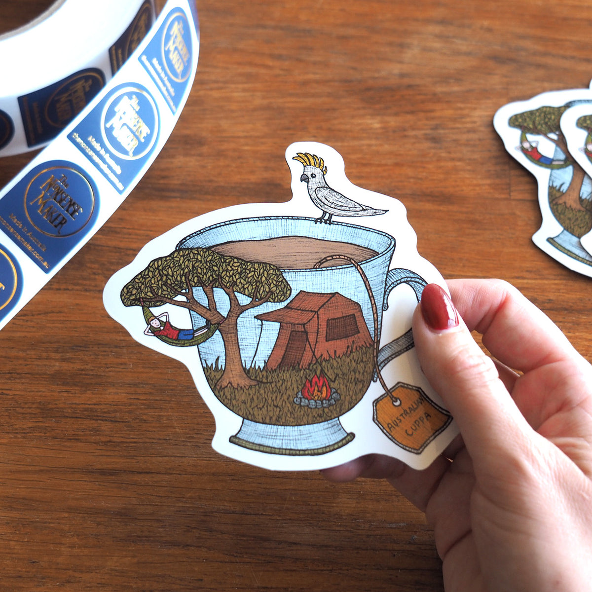 Camping Magnet - Australian Magnets