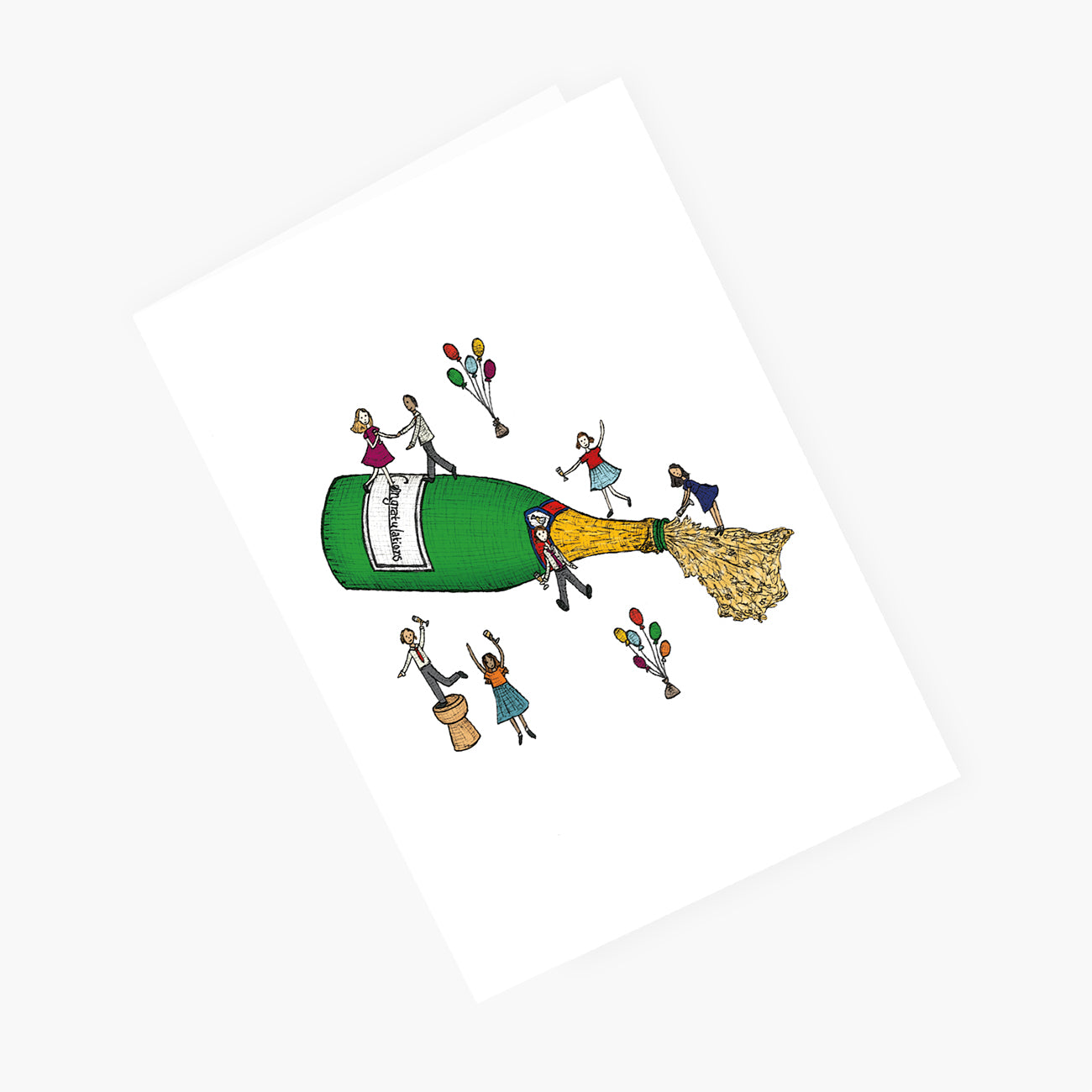 Champagne Congratulations Party - Congratulations Card