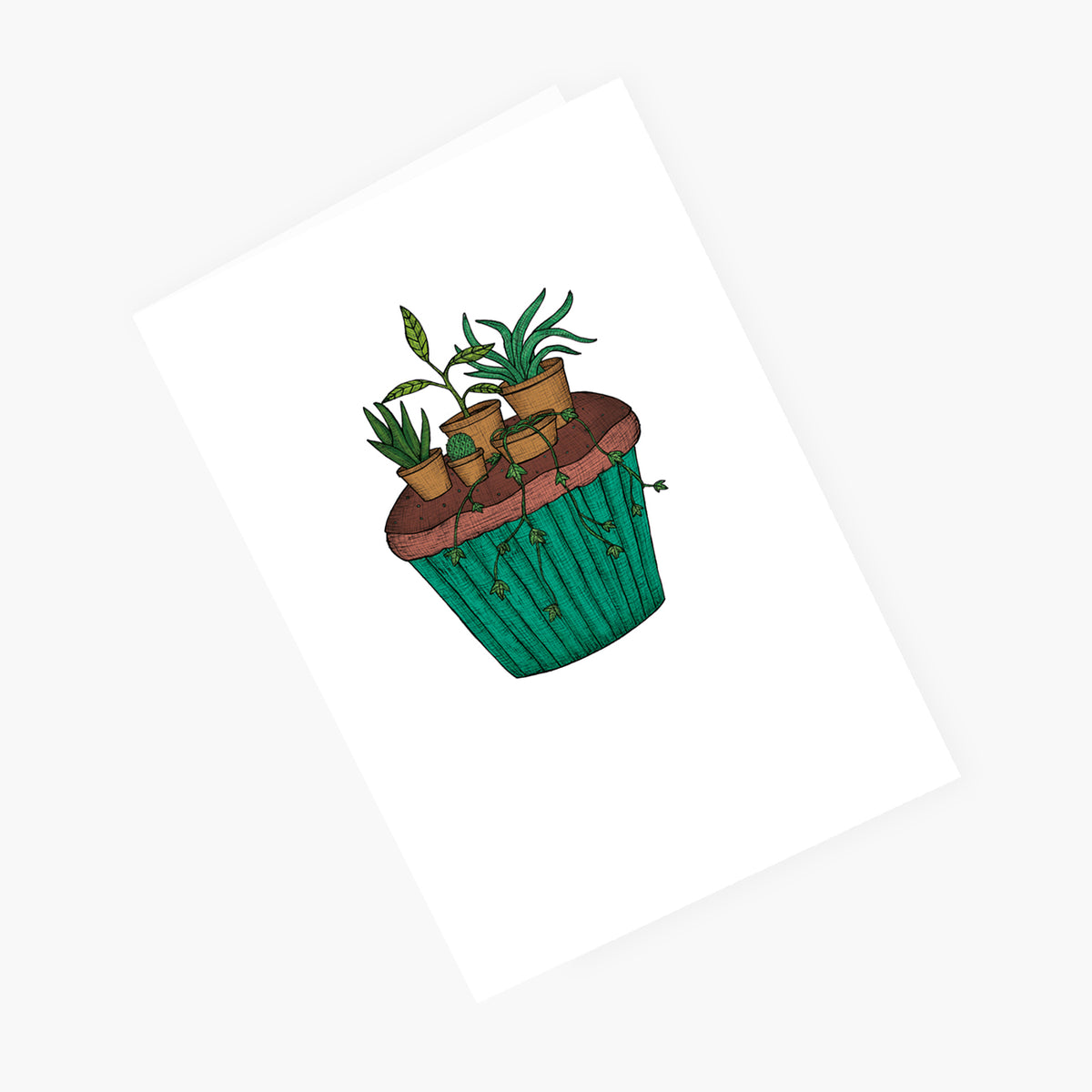 Cupcake Garden - Greeting Card