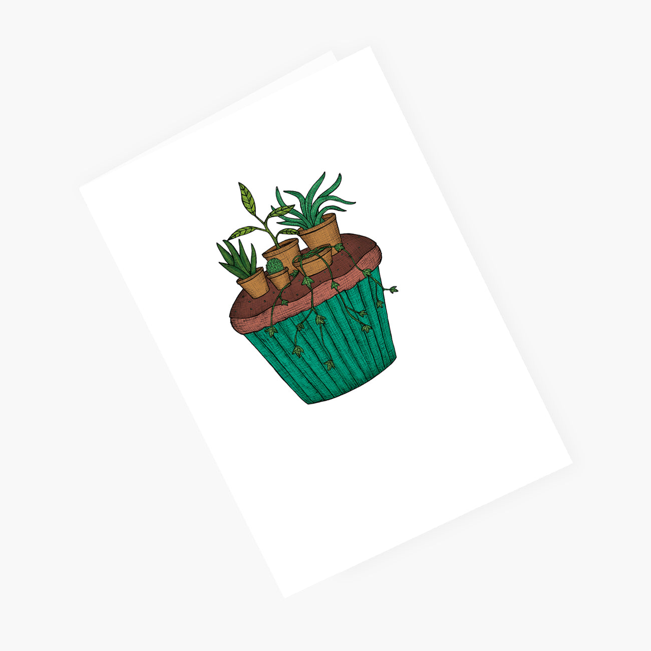 Cupcake Garden - Greeting Card