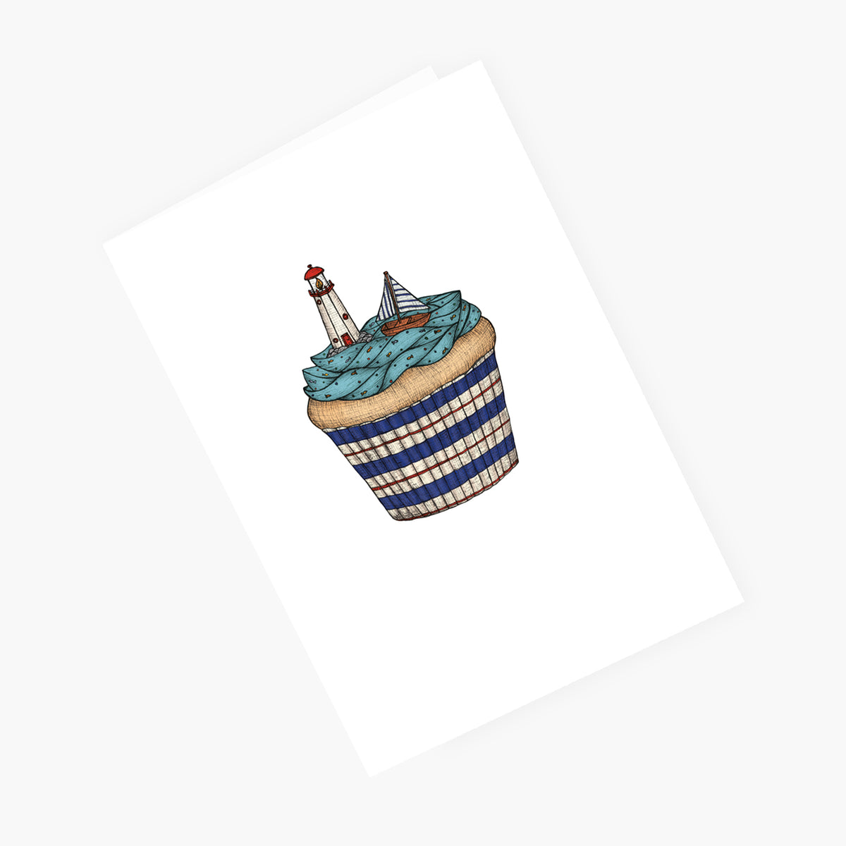 Cupcake Seaside - Greeting Card