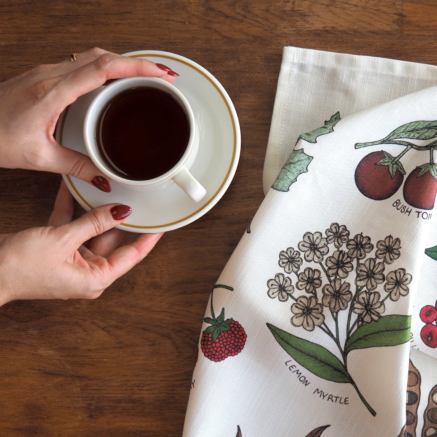 Australian Native Kitchen - Art Tea Towels