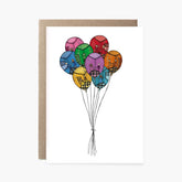Dancing in Balloons - Greeting Card