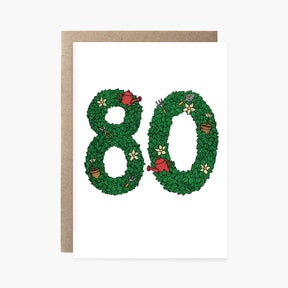 Eightieth Birthday Gardening - 80th Birthday Card