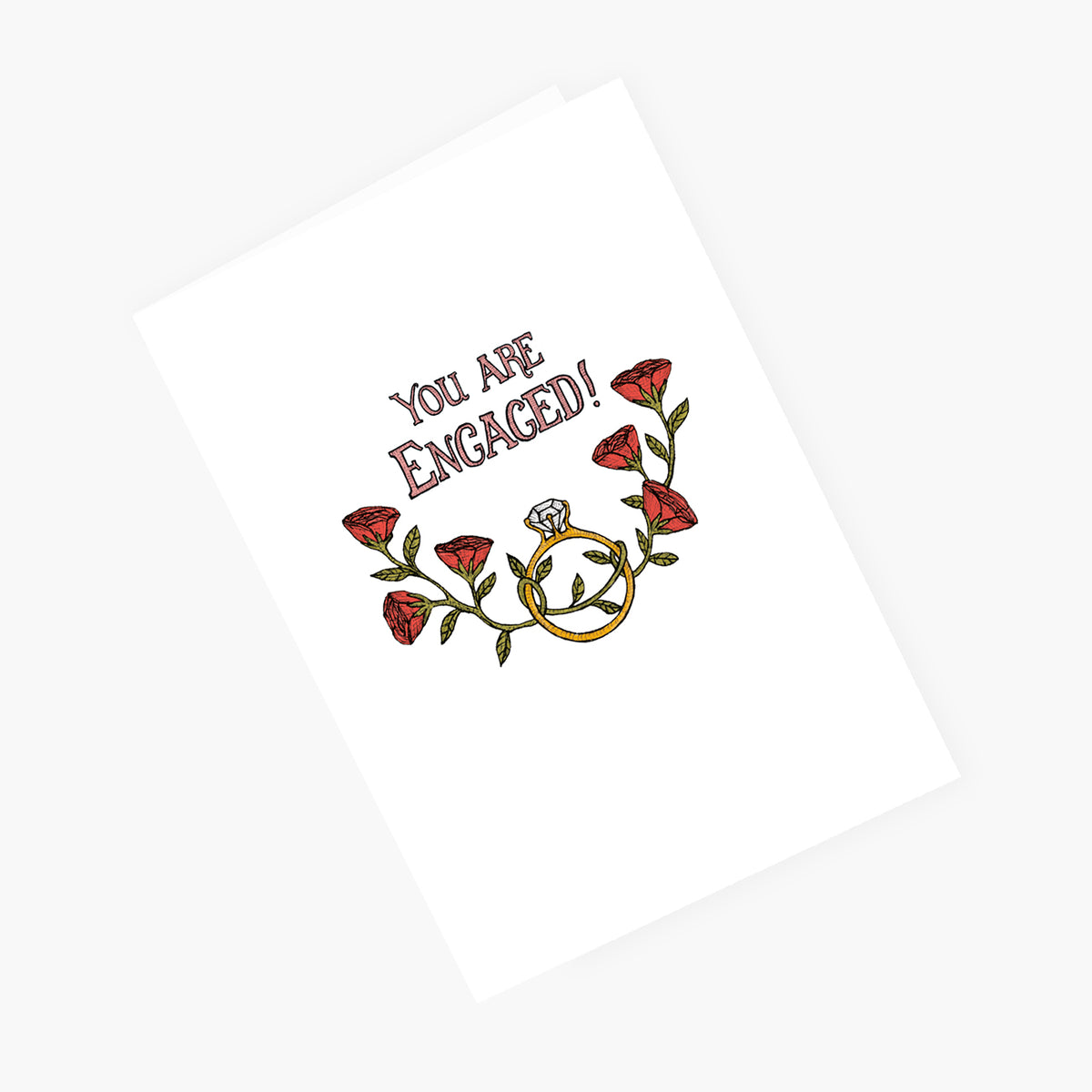 Engagement Florals - Engagement Card