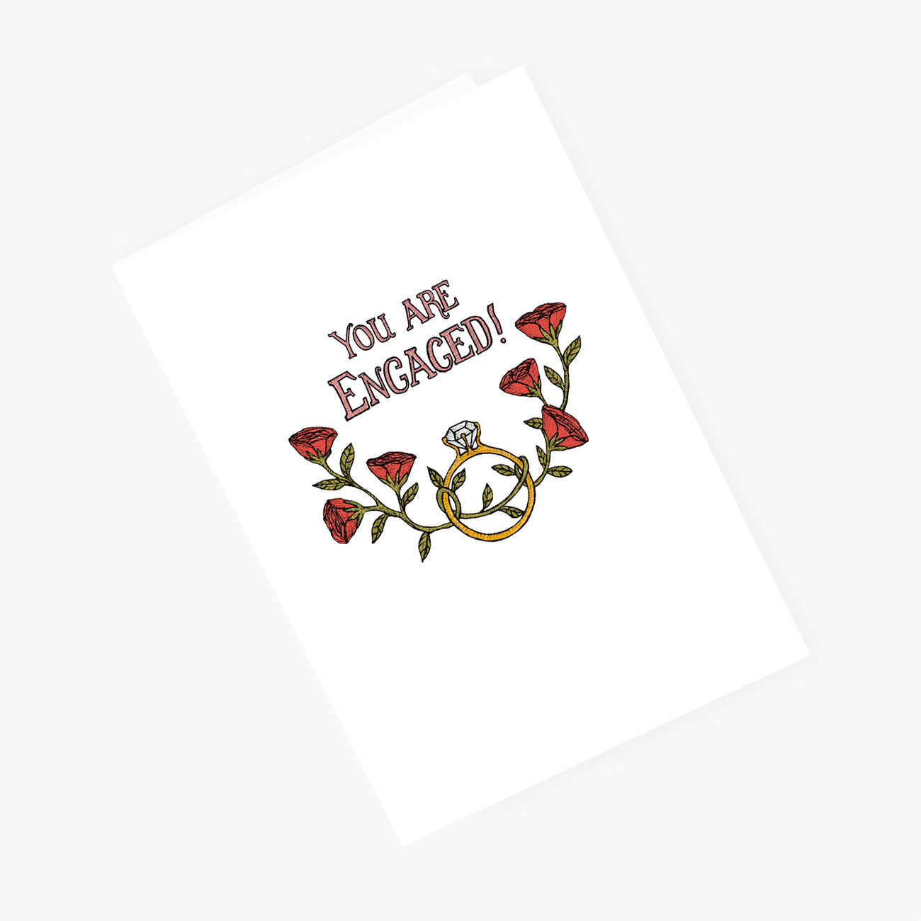 Engagement Florals - Engagement Card