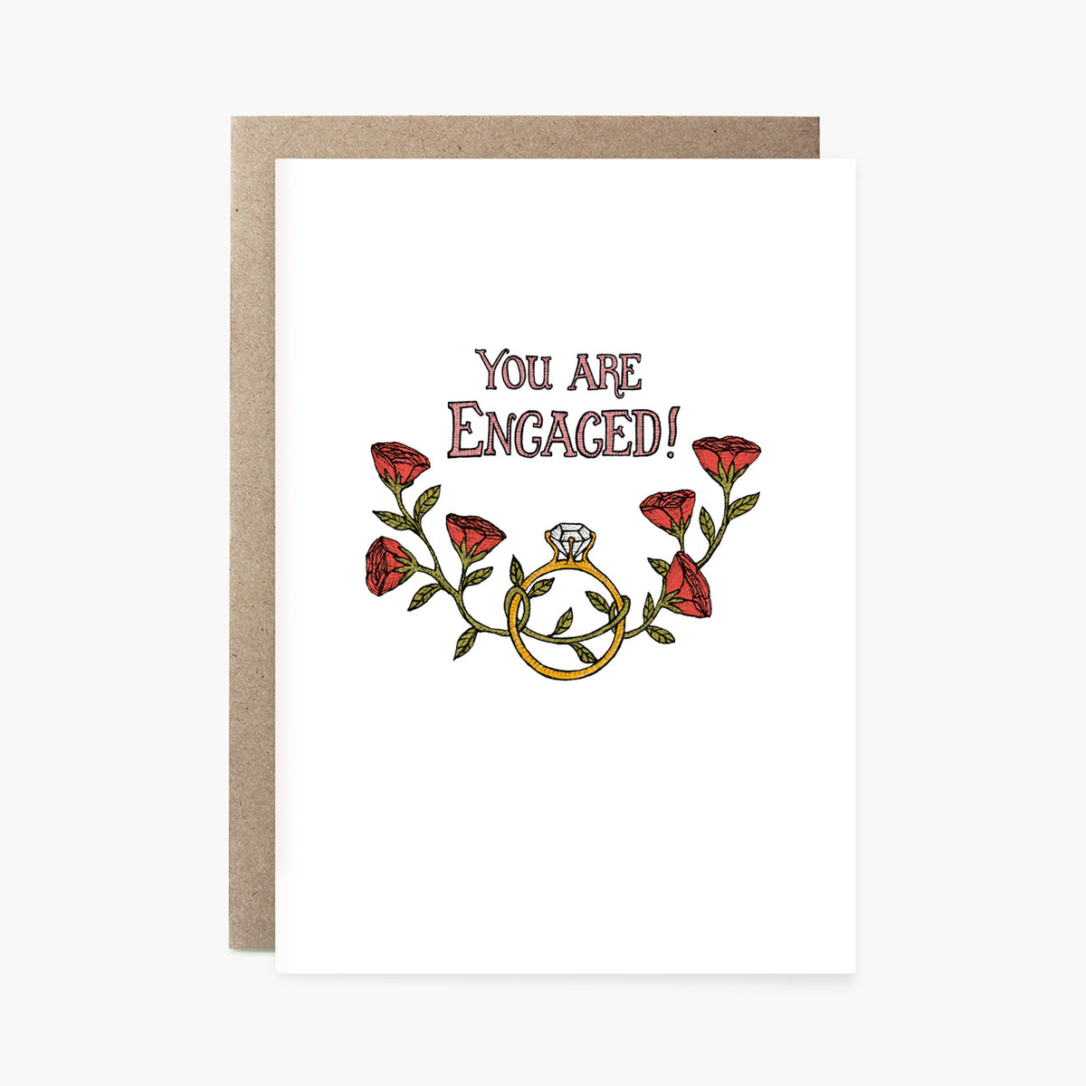 Engagement Florals - Engagement Card