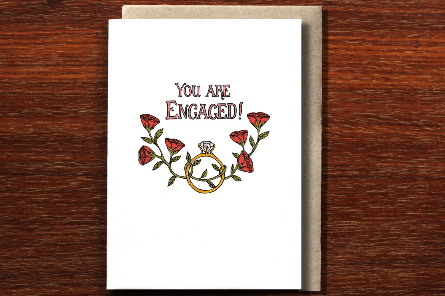 Engagement Florals - Engagement Card