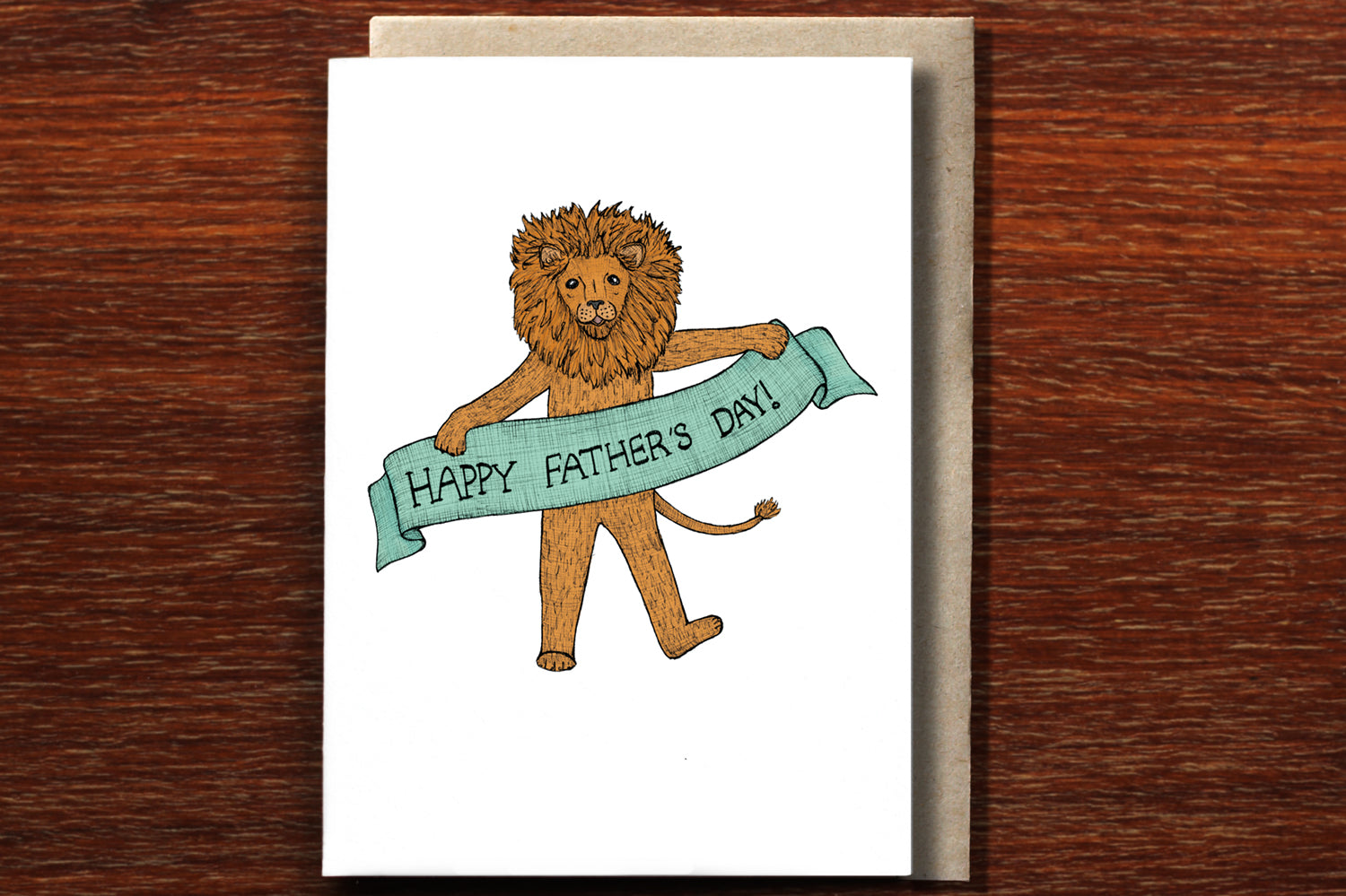Father's Day Lion - Father's Day Card