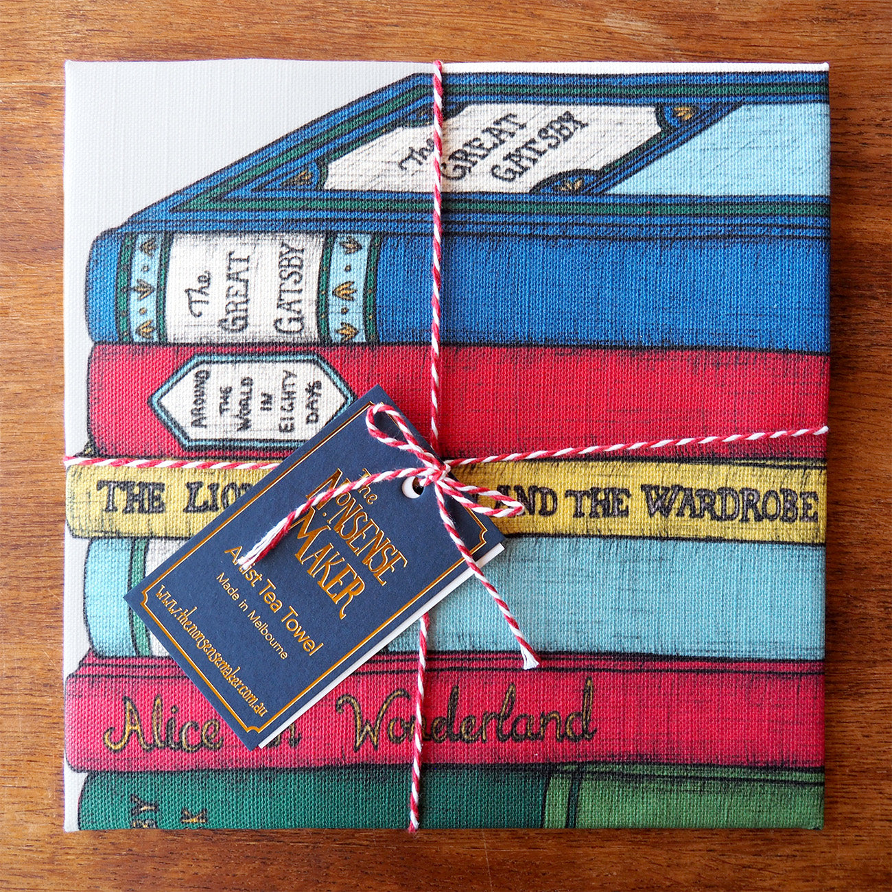 Book Lovers - Art Tea Towel