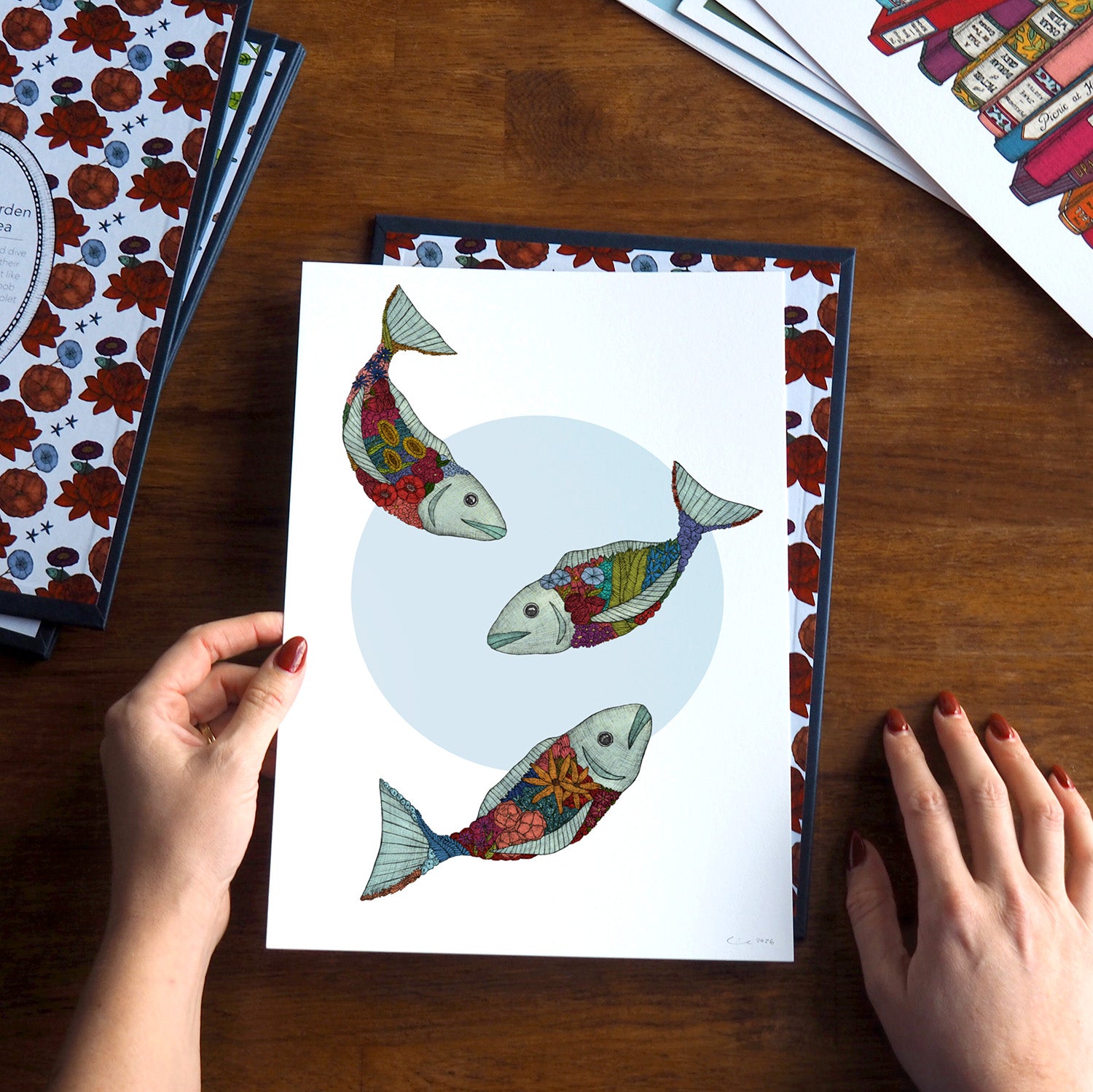 Fish Petals - Art Print