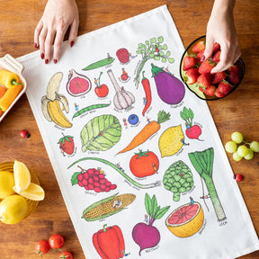 Fruit and Vegetable - Art Tea Towel