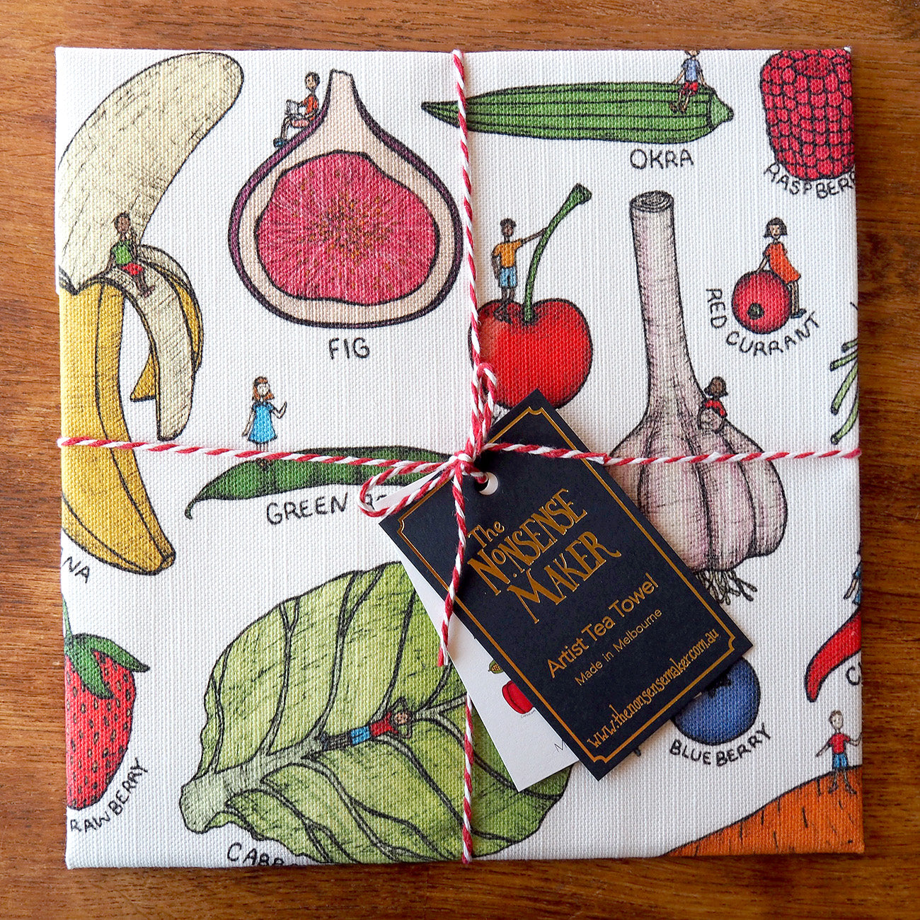 Fruit and Vegetable - Art Tea Towel
