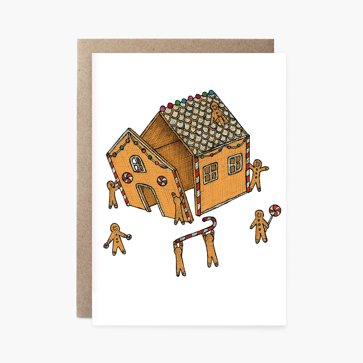 Gingerbread House - Christmas Card