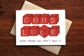Lucky Dice - Good Luck Card