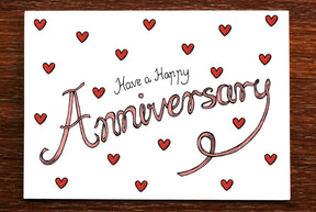 Anniversary Hearts - Wedding Anniversary Card