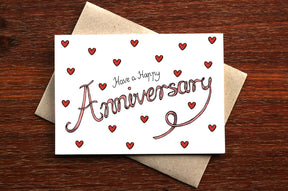 Anniversary Hearts - Wedding Anniversary Card