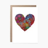 Heart of Flowers - Loving Card