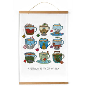 Tea Towel Frame - Natural Wood