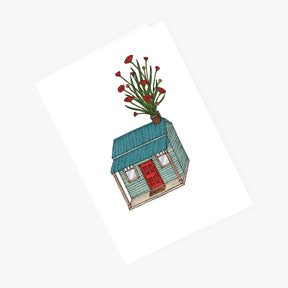 House with Flowers - Housewarming Card