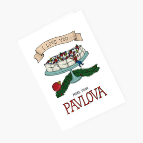 I love Pavlova - Australian Christmas card