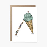 Ice Cream with a View - Greeting Card