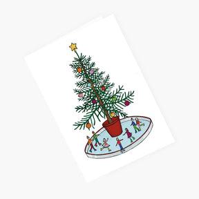 Ice Skating - Christmas Card