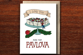 I love Pavlova - Australian Christmas card