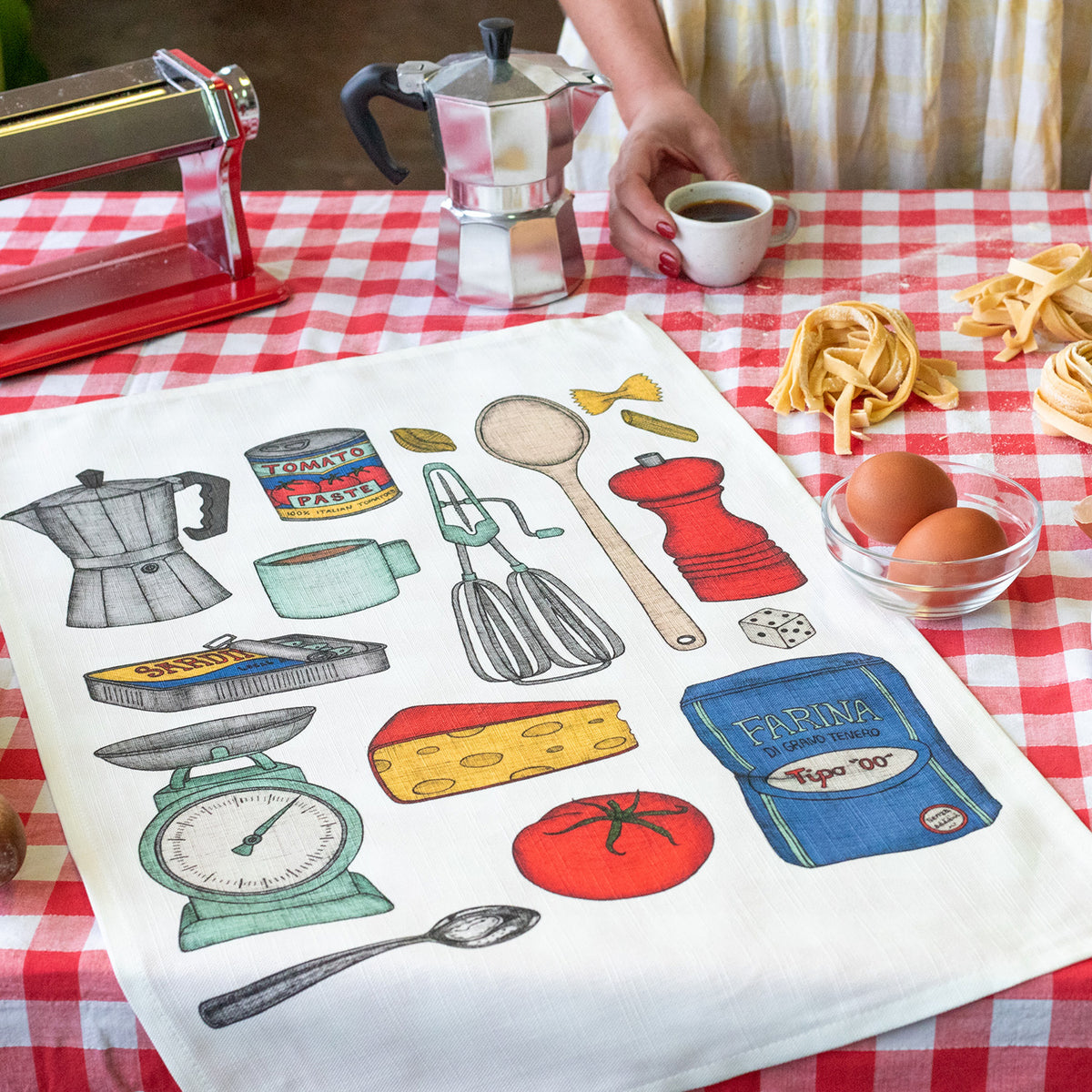 Italian Kitchen - Art Tea Towels