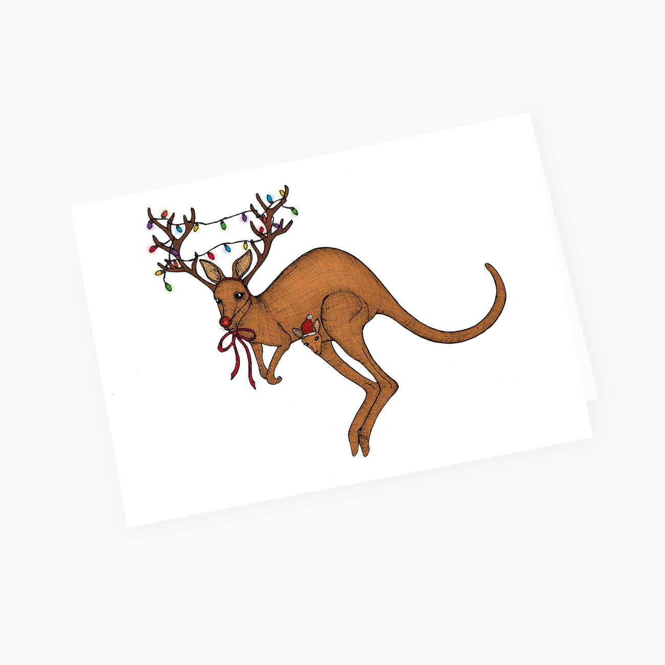 Kangaroo Christmas - Christmas Card