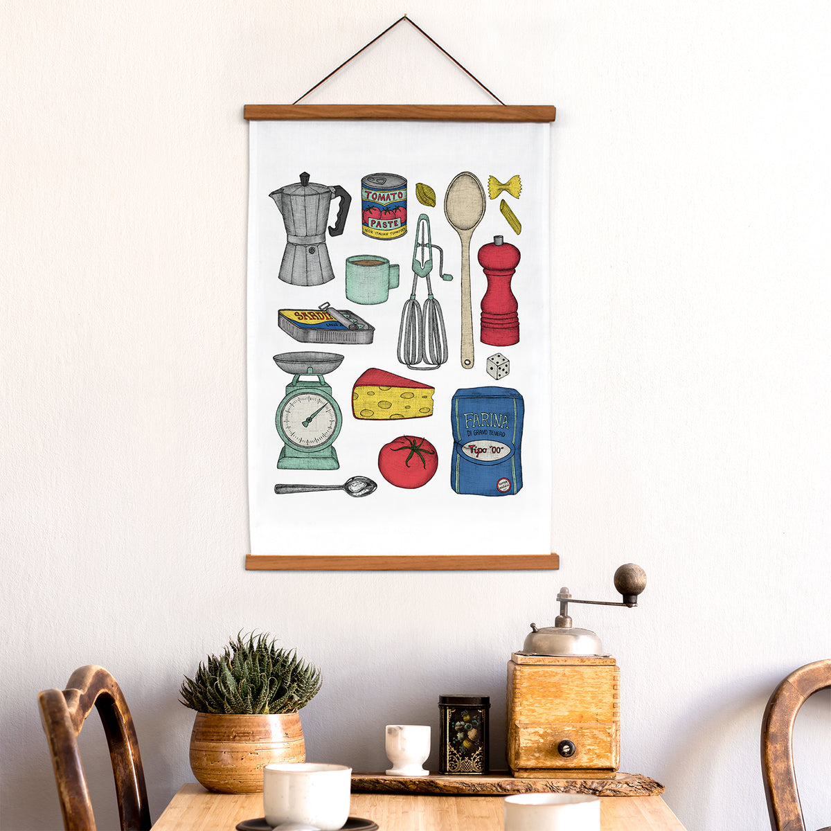 Italian Kitchen - Art Tea Towels