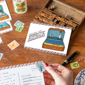 Lighthouse Suitcase - Australian Postcard
