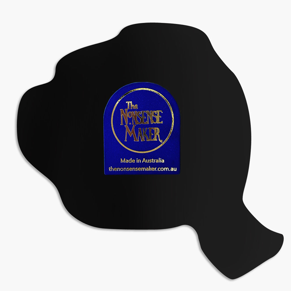 Back of a magnet of the kangaroo teacup.