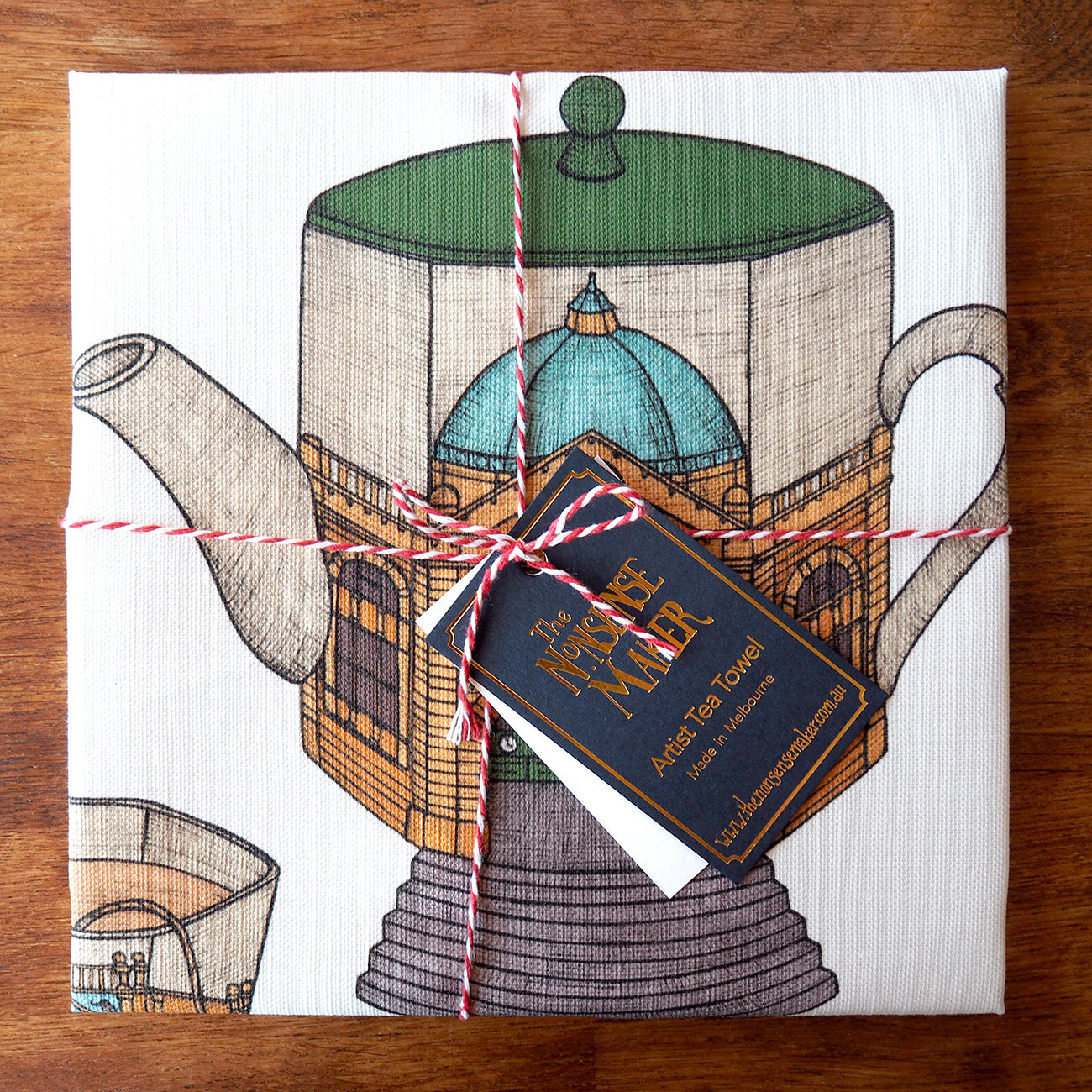 Melbourne Teapot - Art Tea Towel