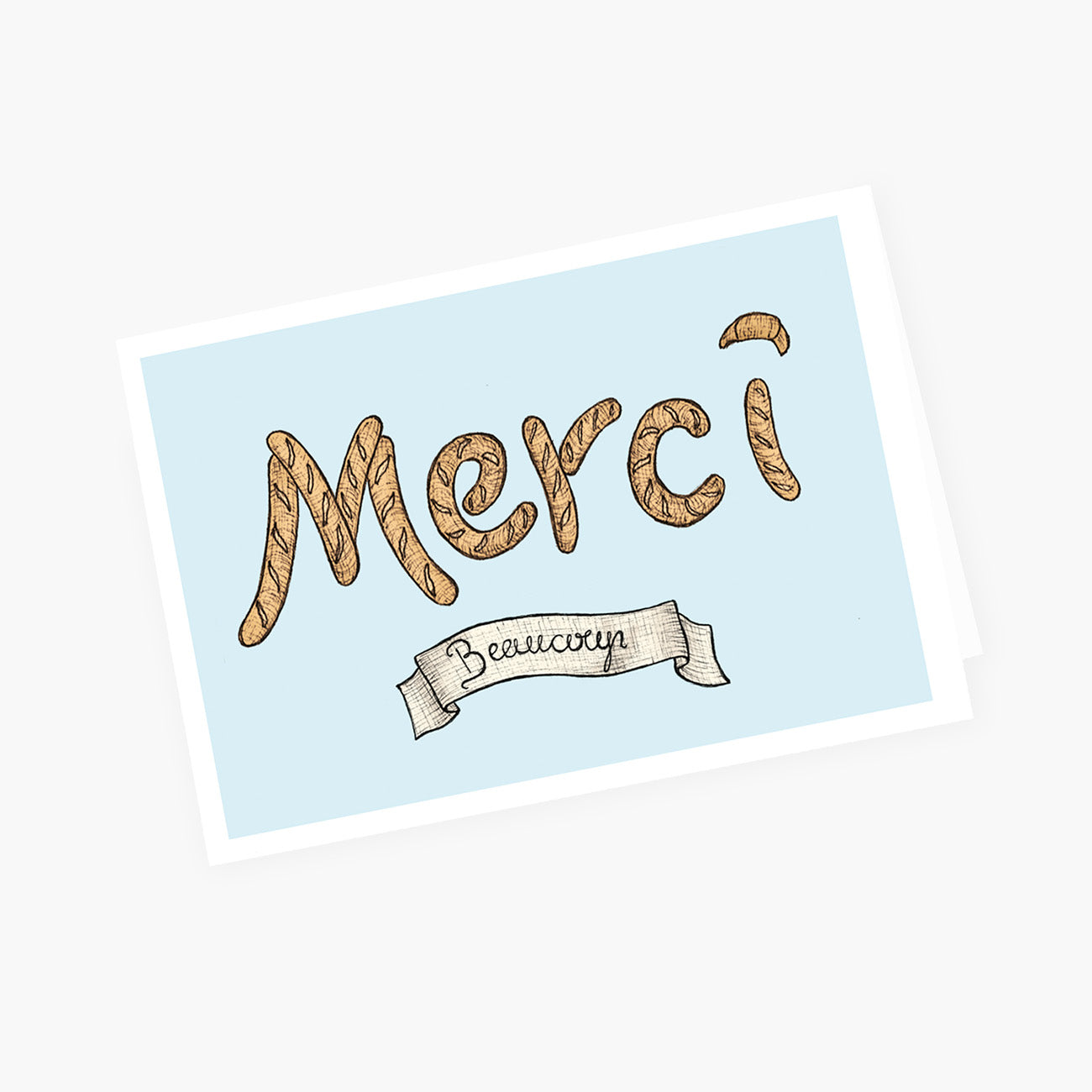 Merci - French Thank You Card