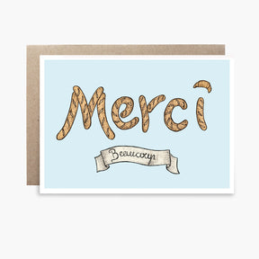 Merci - French Thank You Card