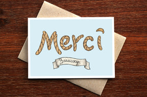 Merci - French Thank You Card
