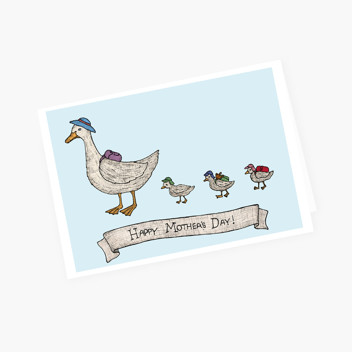 Mother Duck - Mother's Day Card