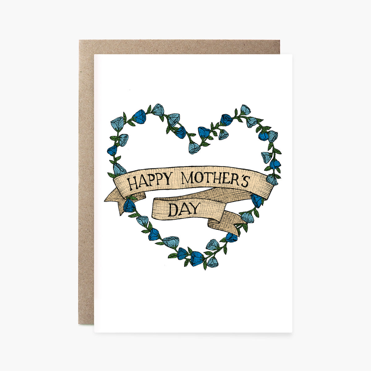 Mother's Day Wreath - Mother's Day Card