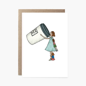 Mum Sized Coffee - Greeting Card