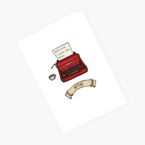 Mum Typewriter - Mother's Day Card