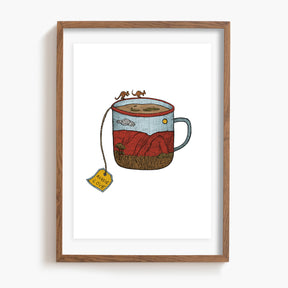 Outback Teacup - Art Print
