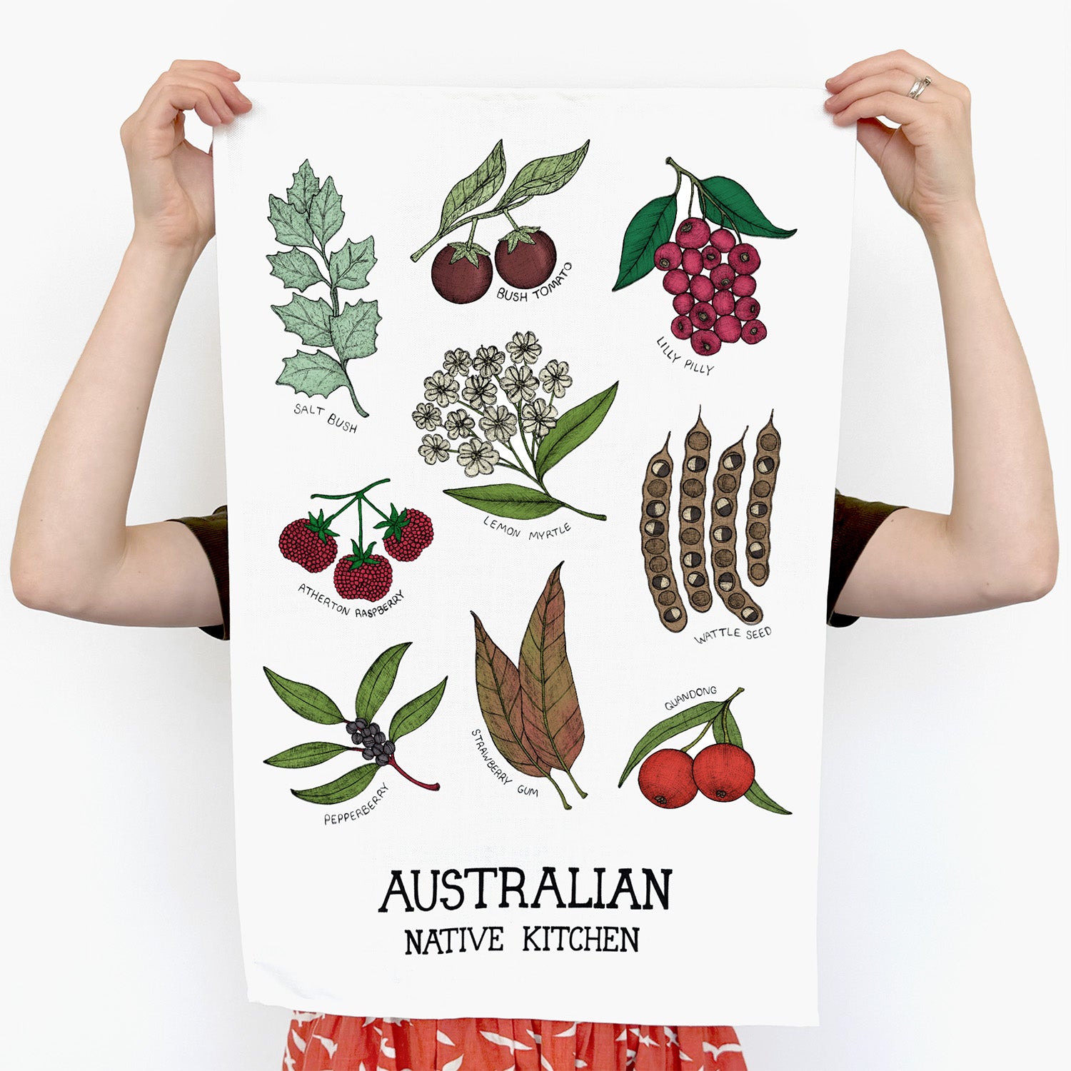 Australian Native Kitchen - Art Tea Towels