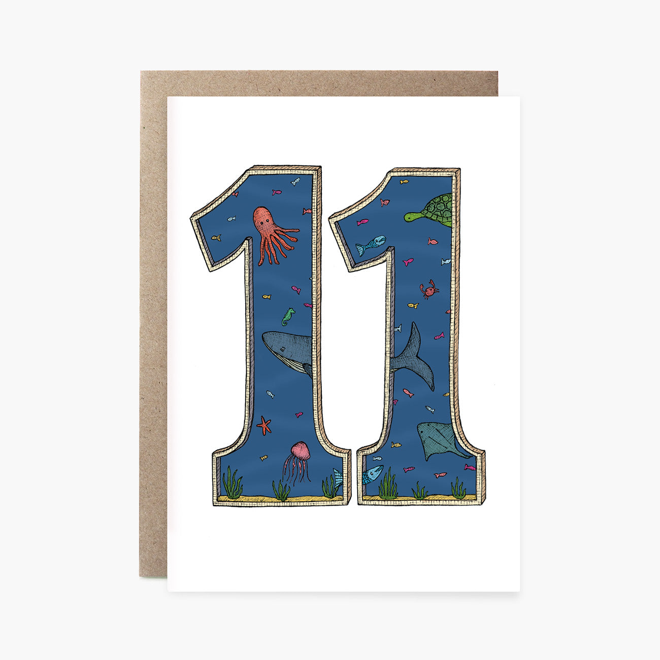 Number Eleven - 11th Birthday Card